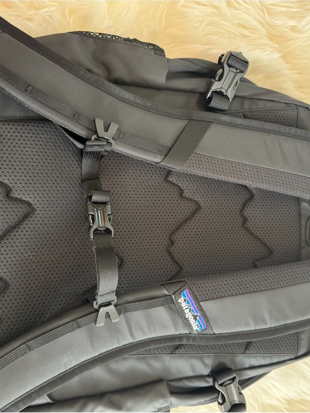 New Classic Patagonia Black Men's Backpack with Multiple Compartments